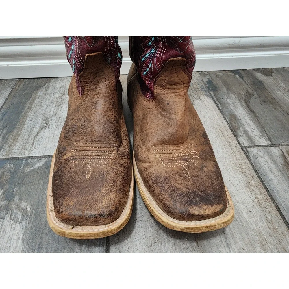 Ariat Kids Size 5 Brown Multicolored Vaquera Cowboy Western Boots  10023071